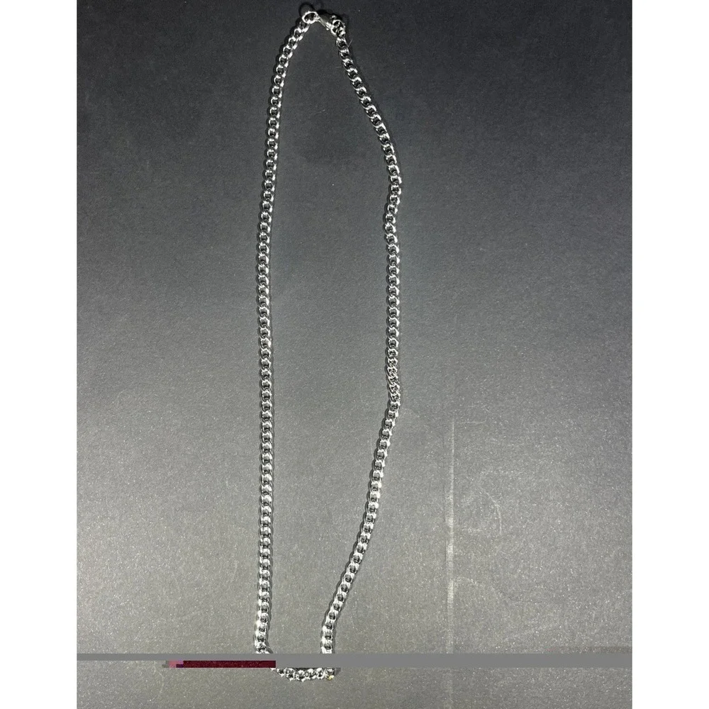 Stainless Steel Cuban Link Chain 24 Inch New 1/4